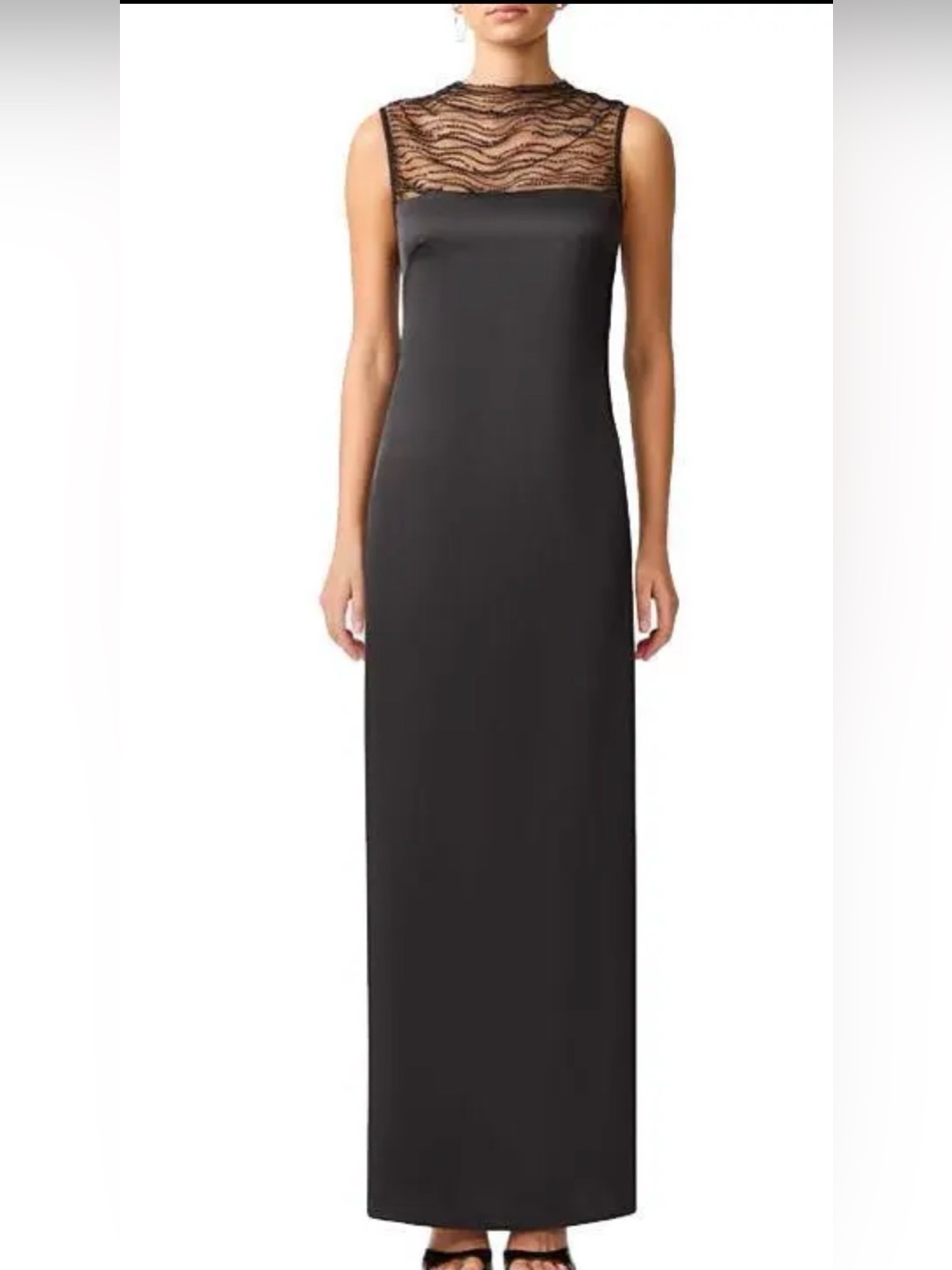 Elliatt Margot Beaded Sleeveless Black Gown$258